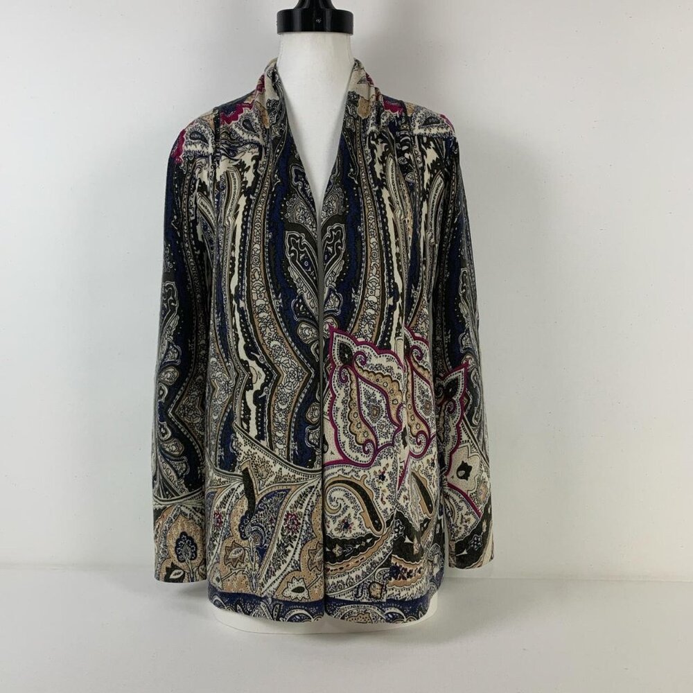 Neiman Marcus Luxurious Paisley Cashmere Cardigan - Size XS/S - 100% Cashmere